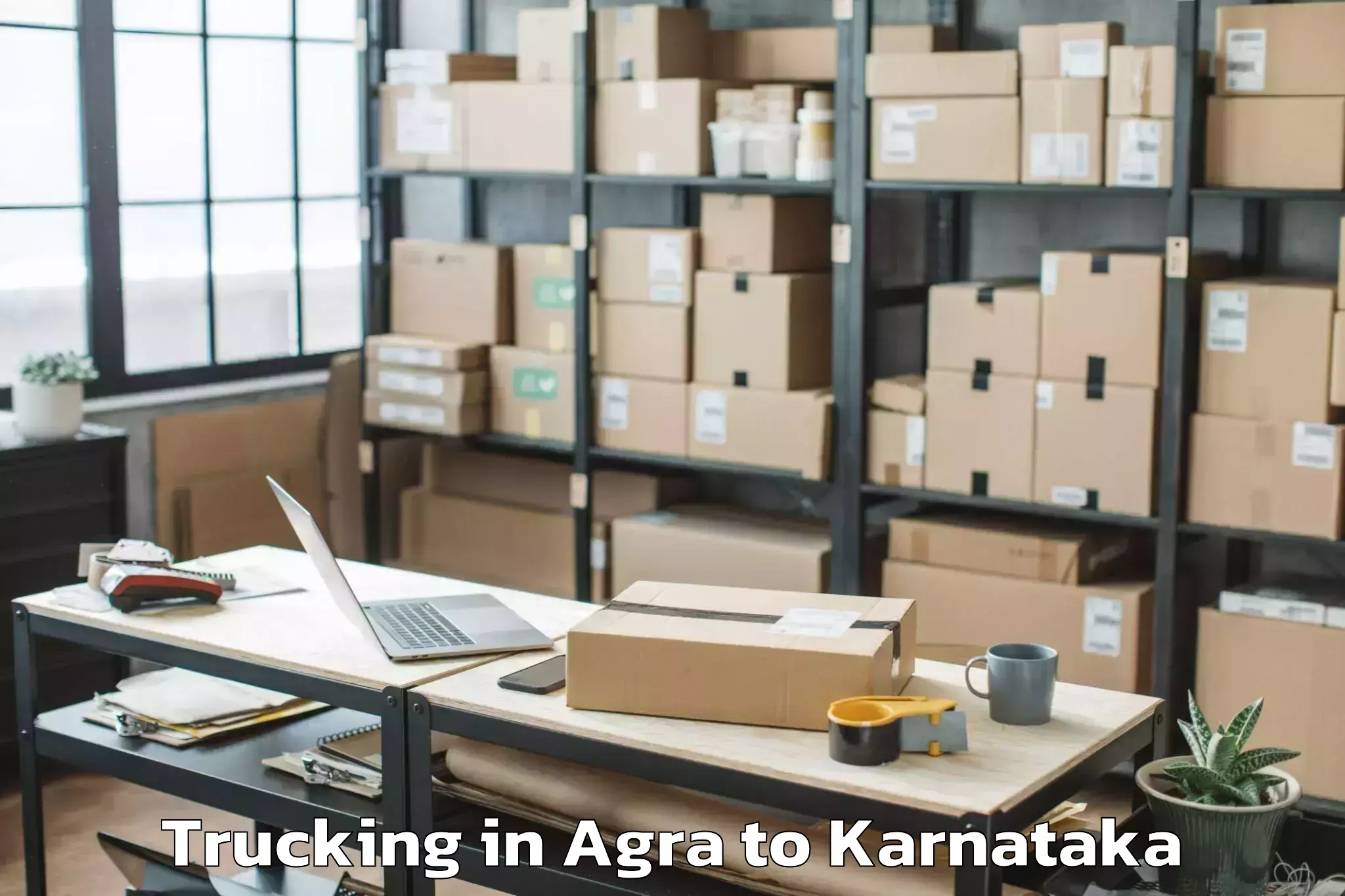 Top Agra to Belluru Trucking Available